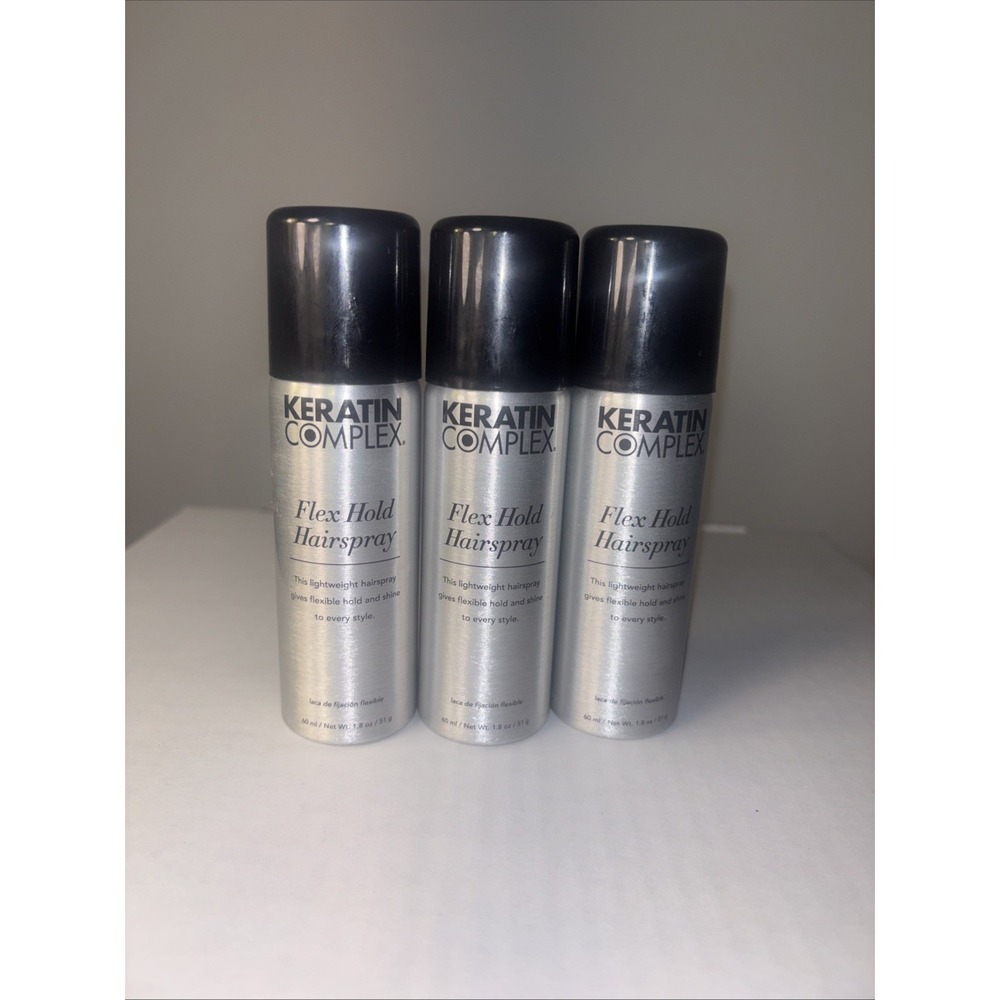 Keratin Complex Flex Hold Hairspray 1.8 oz / 51g **3-Pack** NEW